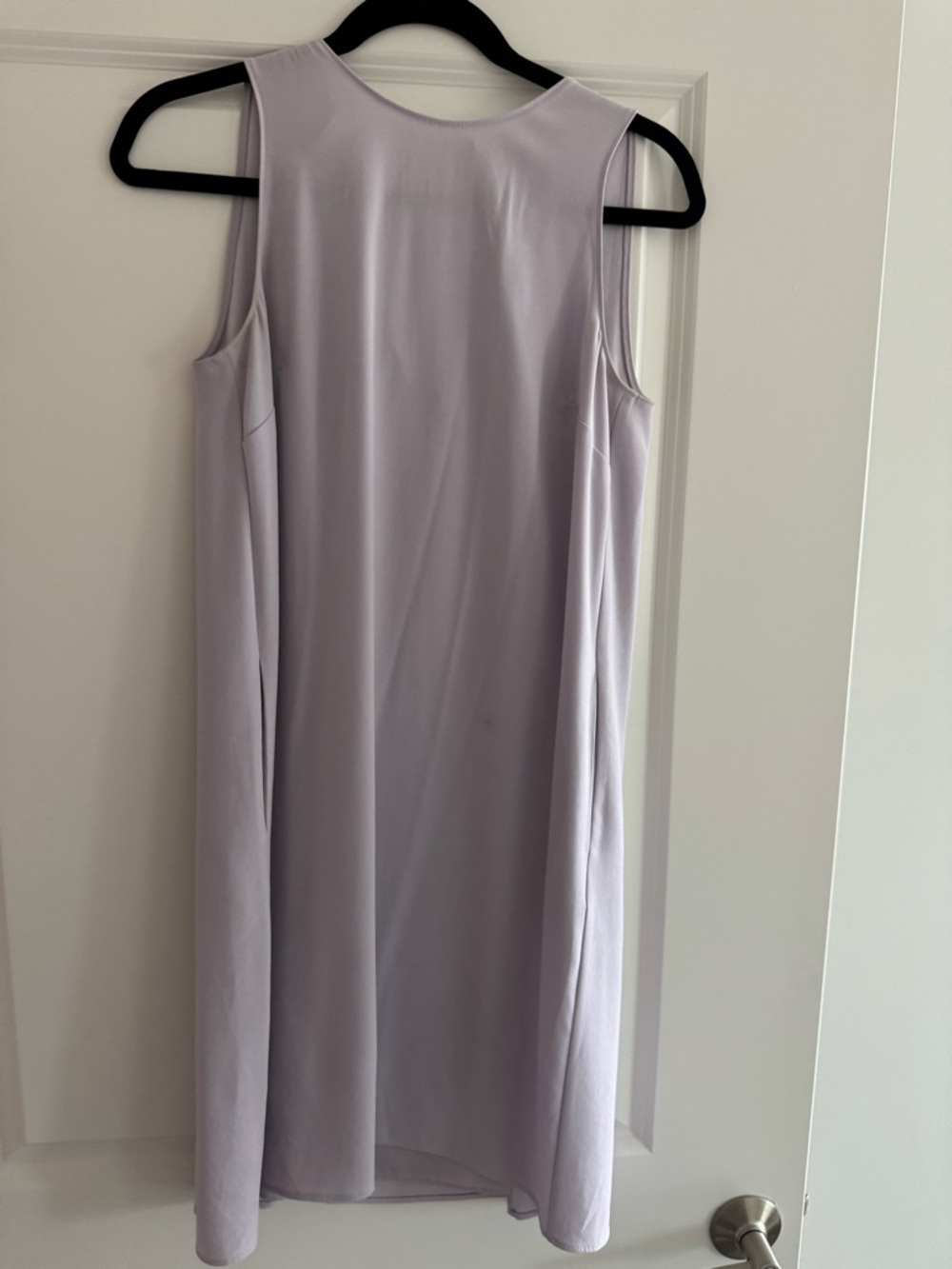 Ann Taylor Sleeveless Midi Dress in Pale Lavender